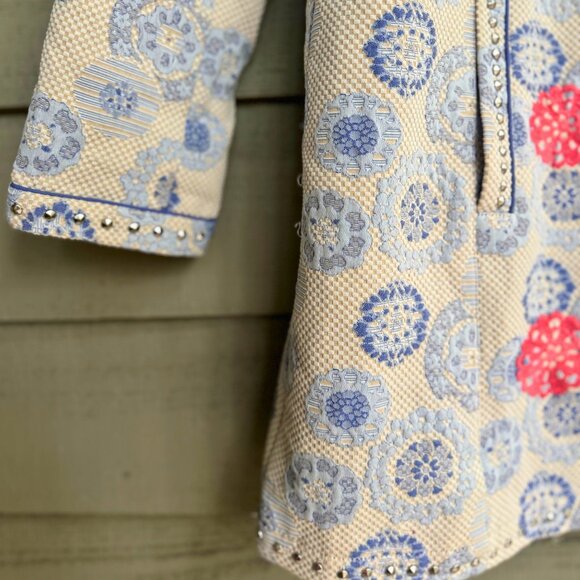 Sundance Women’s Embroidered Beaded Boho Coat Jacket | Size 6 - Picture 6 of 10